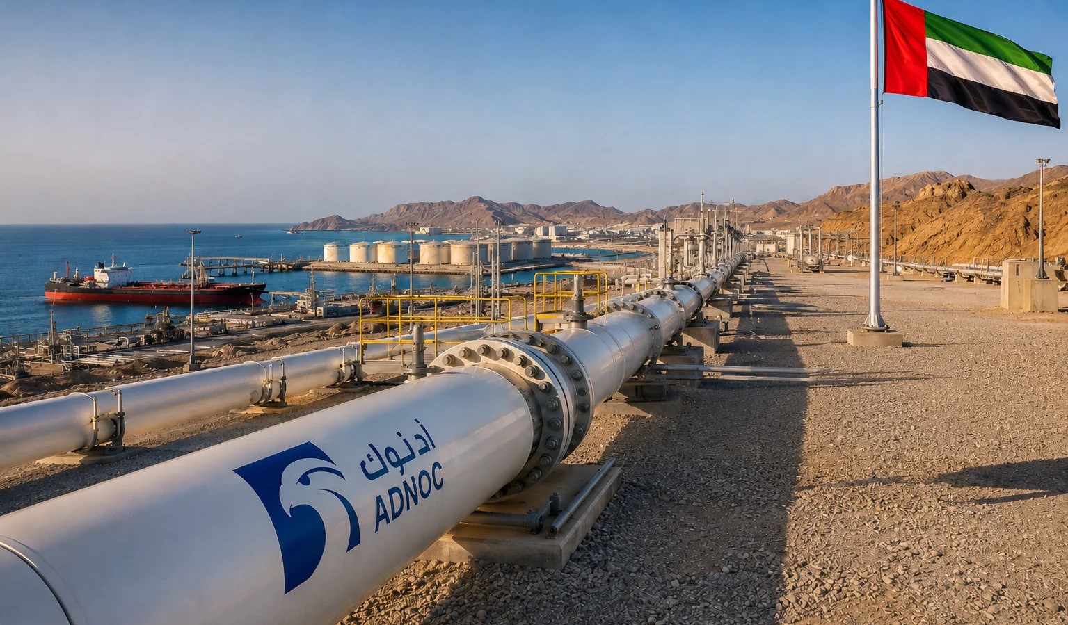 الإمارات تطلق خط أنابيب الشرق- الغرب الجديد، لتلبية الطلب العالمي